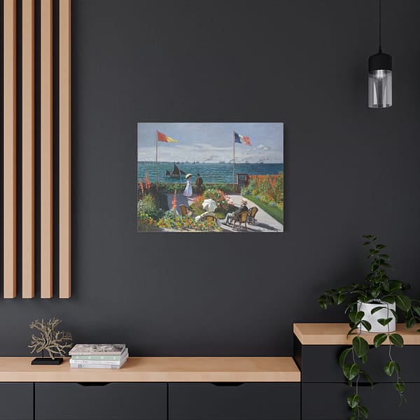 10365937732732653807_2048-2.jpeg Garden at Sainte-Adresse - Claude Monet (1867) - Impressionist Canvas Print