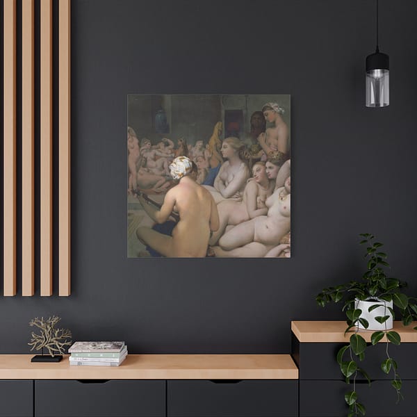 10474545545113625230_2048.jpeg The Turkish Bath - Jean-Auguste-Dominique Ingres (c. 1852-62) - Classical Canvas Print