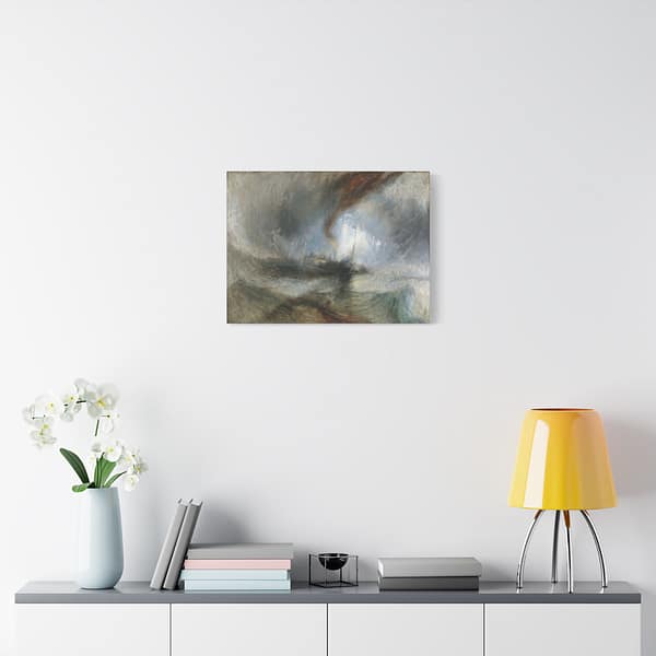 10548616348204154544_2048.jpeg Snow Storm - Steam-Boat off a Harbour's Mouth - J.M.W. Turner (1842) - Romantic Canvas Print