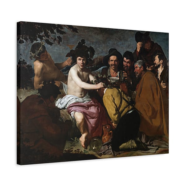 1082782365383631834_2048.jpeg The Triumph of Bacchus - Diego Velázquez (c. 1628-1629) - Classical Canvas Print