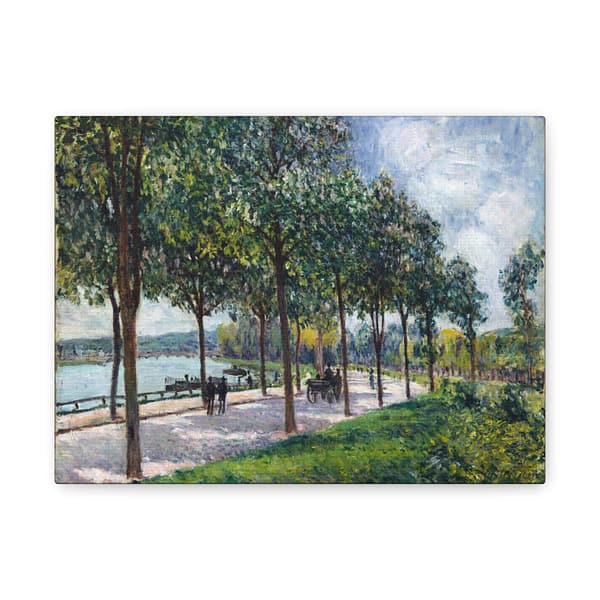11076596851042628115_2048.jpeg Allée of Chestnut Trees - Alfred Sisley (1878) - Impressionist Canvas Print