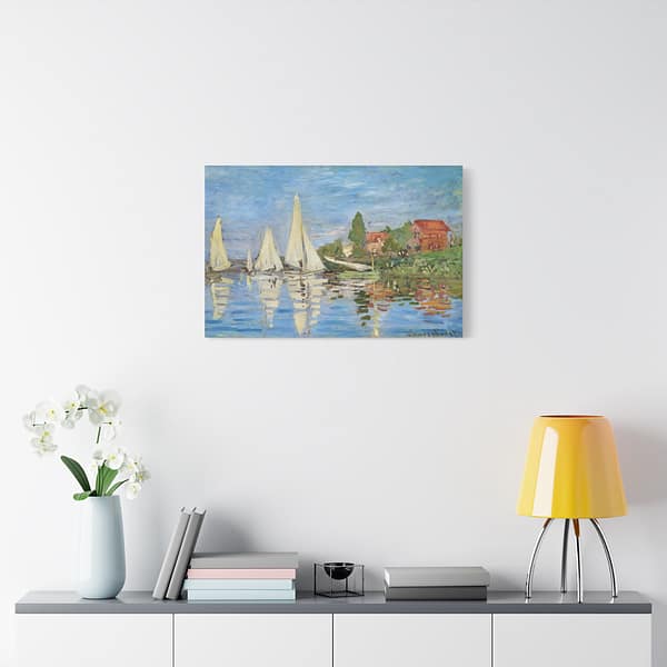 11168366011662245940_2048.jpeg Regatta at Argenteuil - Claude Monet (1872) - Impressionist Canvas Print