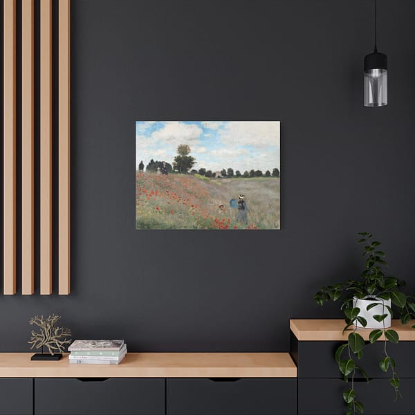 11295304929601109105_2048-1.jpeg The Poppy Field near Argenteuil - Claude Monet (1873) - Impressionist Canvas Print