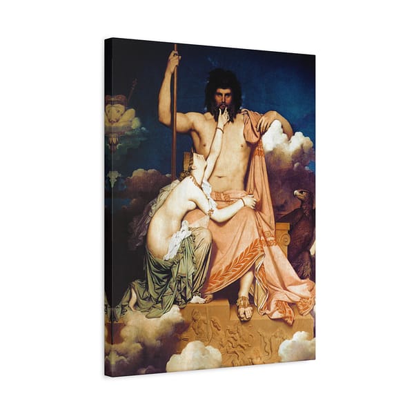 11542482770388961236_2048.jpeg Jupiter and Thetis - Jean-Auguste-Dominique Ingres (1811) - Classical Canvas Print