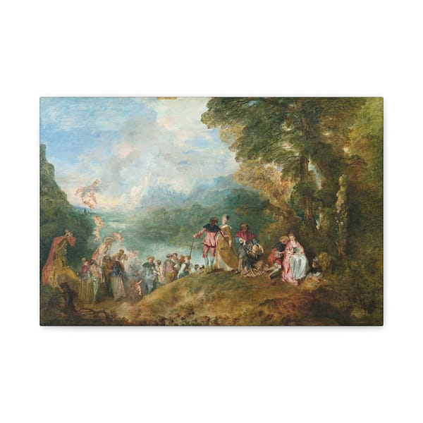 11951986914235364982_2048.jpeg The Embarkation for Cythera - Jean-Antoine Watteau (1717) - Classical Canvas Print