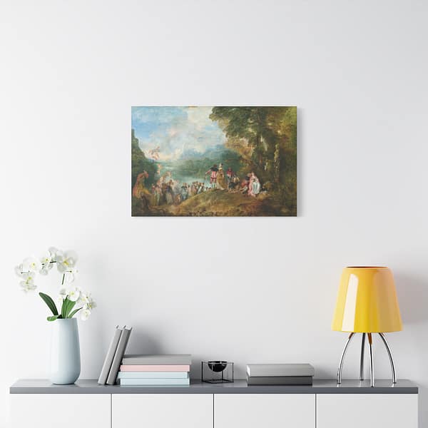 12125537243654492723_2048.jpeg The Embarkation for Cythera - Jean-Antoine Watteau (1717) - Classical Canvas Print
