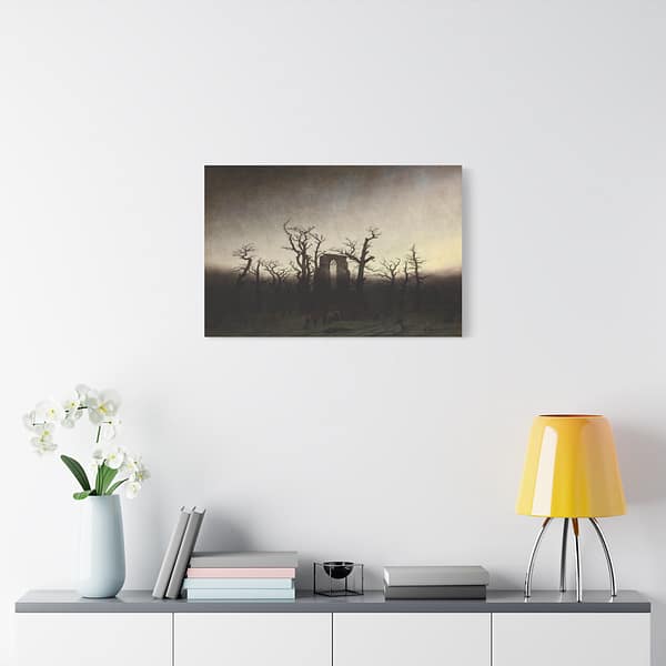 12188018606894492987_2048.jpeg Abbey in the Oakwood - Caspar David Friedrich (c. 1809-1810) - Romantic Canvas Print