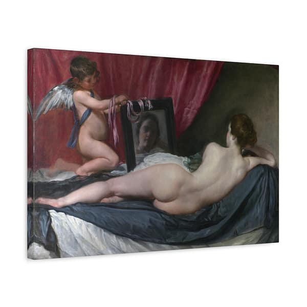 12406303675146970567_2048.jpeg Rokeby Venus (Venus at Her Mirror) - Diego Velázquez (c. 1647-1651) - Classical Canvas Print