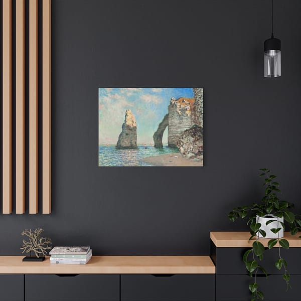 12454119796105388199_2048.jpeg The Cliffs at Étretat - Claude Monet (1885) - Impressionist Canvas Print