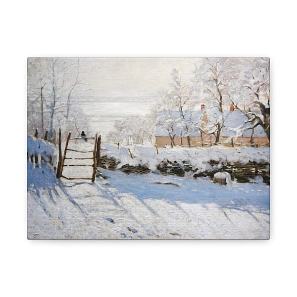 12627071688742969949_2048.jpeg The Magpie - Claude Monet (c. 1868-69) - Impressionist Canvas Print