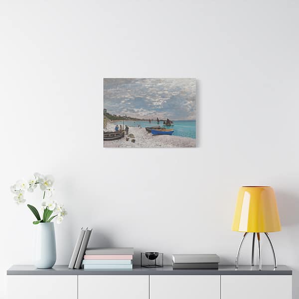 12732406103373027979_2048.jpeg The Beach at Sainte-Adresse - Claude Monet (1867) - Impressionist Canvas Print