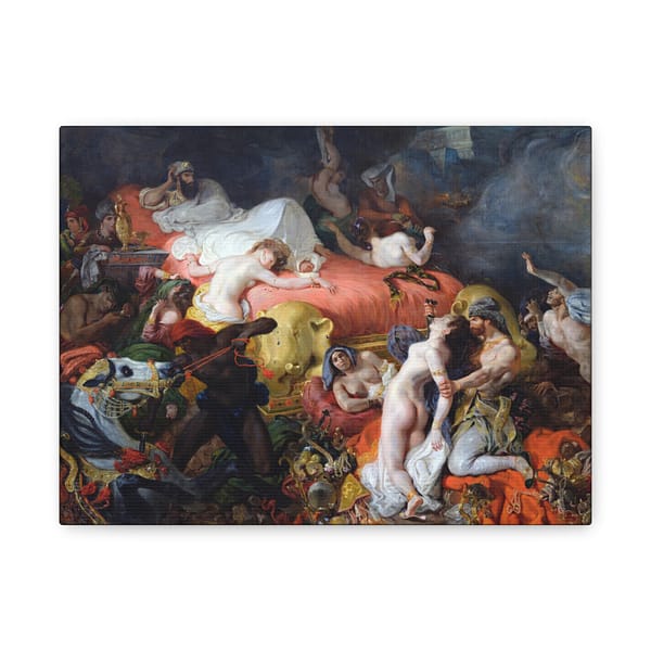 13196461150634890282_2048.jpeg The Death of Sardanapalus - Eugène Delacroix (1827) - Classical Canvas Print