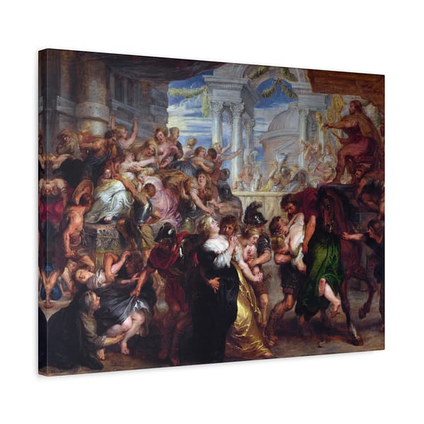 13501615226721774789_2048.jpeg The Abduction of the Sabine Women - Peter Paul Rubens (c. 1635-1640) - Classical Canvas Print