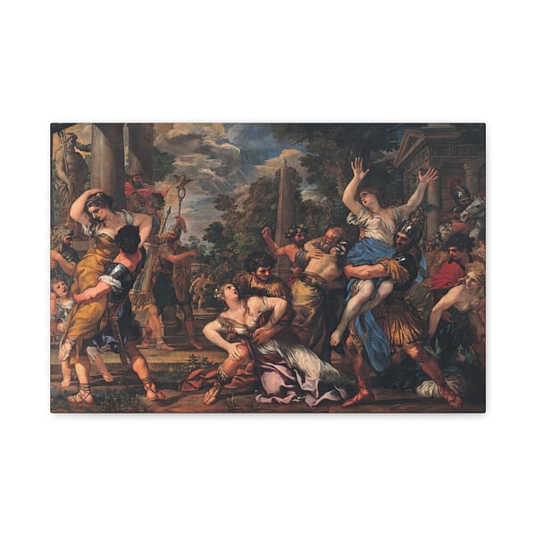 13505489766415160726_2048.jpeg The Abduction of the Sabine Women - Pietro da Cortona (c. 1629-30) - Classical Canvas Print