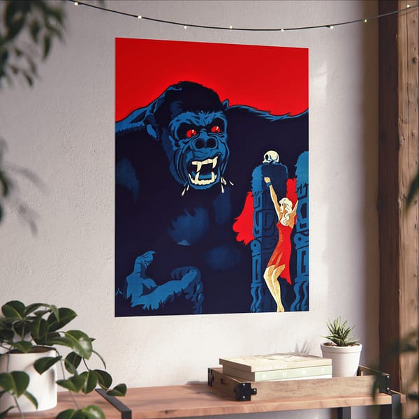 13762533281733553787_2048.jpeg Danish Movie Poster for King Kong - RKO Radio Pictures (1933) - Vintage Art Poster Print