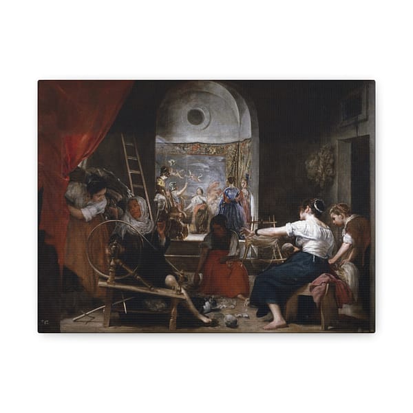 13812873979376944913_2048.jpeg The Spinners (Las Hilanderas) - Diego Velázquez (c. 1657) - Classical Canvas Print