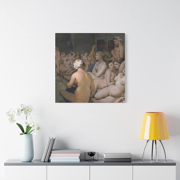 13871247041943577210_2048.jpeg The Turkish Bath - Jean-Auguste-Dominique Ingres (c. 1852-62) - Classical Canvas Print