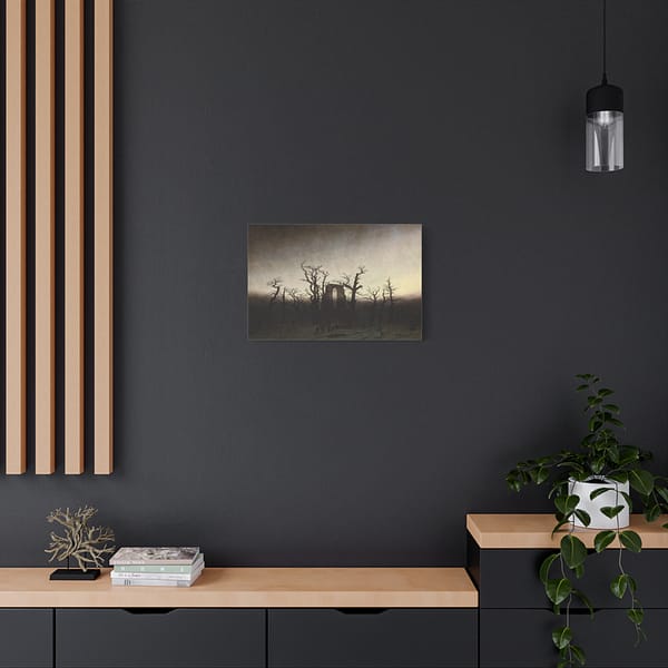13977255792080989344_2048.jpeg Abbey in the Oakwood - Caspar David Friedrich (c. 1809-1810) - Romantic Canvas Print