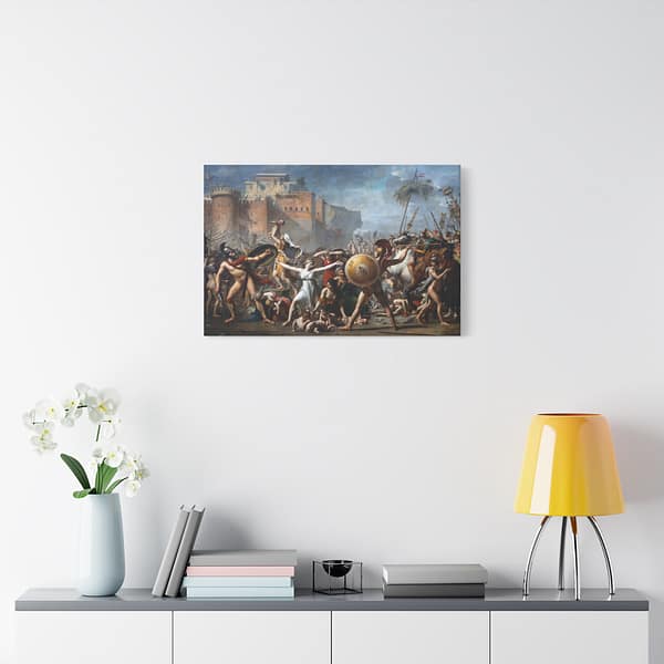 14115068051585332404_2048.jpeg The Intervention of the Sabine Women - Jacques-Louis David (1799) - Classical Canvas Print