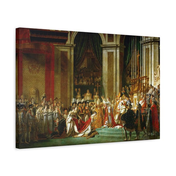 14434972024104459064_2048.jpeg The Coronation of Napoleon - Jacques-Louis David (1805-1807) - Classical Canvas Print