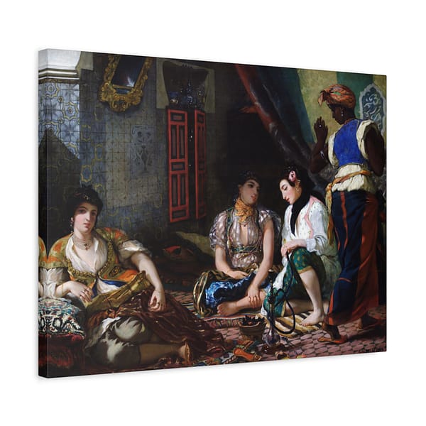 14482183579982700460_2048.jpeg Women of Algiers in Their Apartment - Eugène Delacroix (1834) - Classical Canvas Print