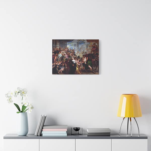 14550317990757765529_2048.jpeg The Abduction of the Sabine Women - Peter Paul Rubens (c. 1635-1640) - Classical Canvas Print