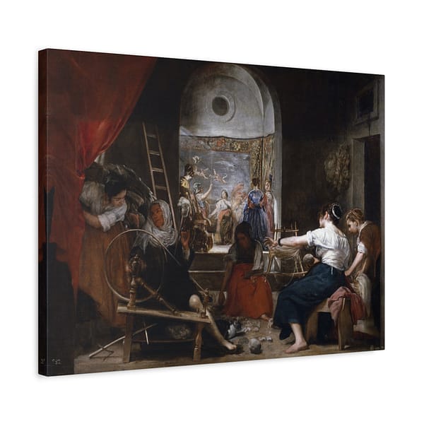 15038750701958164588_2048.jpeg The Spinners (Las Hilanderas) - Diego Velázquez (c. 1657) - Classical Canvas Print