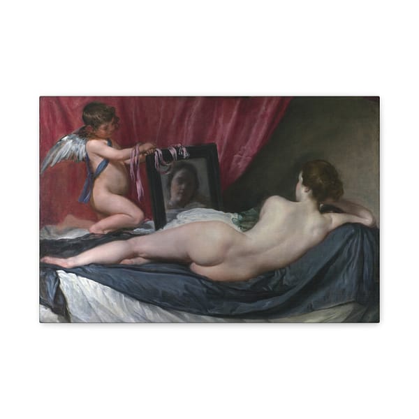15084283040348826637_2048.jpeg Rokeby Venus (Venus at Her Mirror) - Diego Velázquez (c. 1647-1651) - Classical Canvas Print
