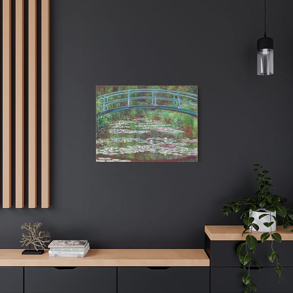 15276157229388413691_2048-1.jpeg The Japanese Footbridge - Claude Monet (1899) - Impressionist Canvas Print
