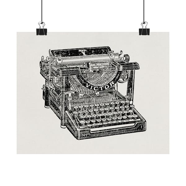 15278245470386063341_2048.jpeg Victor Typewriter - Ad Excerpt from World Almanac and Encyclopedia (1908) - Vintage Art Poster Print