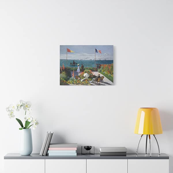 15512583092653578894_2048-2.jpeg Garden at Sainte-Adresse - Claude Monet (1867) - Impressionist Canvas Print