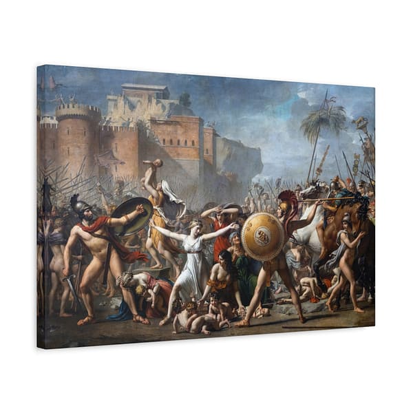 15611282331048320005_2048.jpeg The Intervention of the Sabine Women - Jacques-Louis David (1799) - Classical Canvas Print