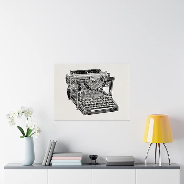 15761416361419624737_2048.jpeg Victor Typewriter - Ad Excerpt from World Almanac and Encyclopedia (1908) - Vintage Art Poster Print