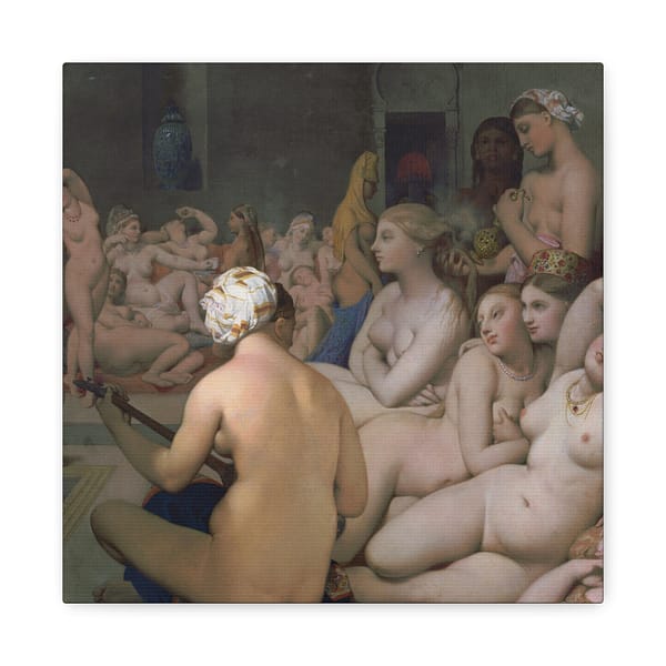 15842052500812280007_2048.jpeg The Turkish Bath - Jean-Auguste-Dominique Ingres (c. 1852-62) - Classical Canvas Print