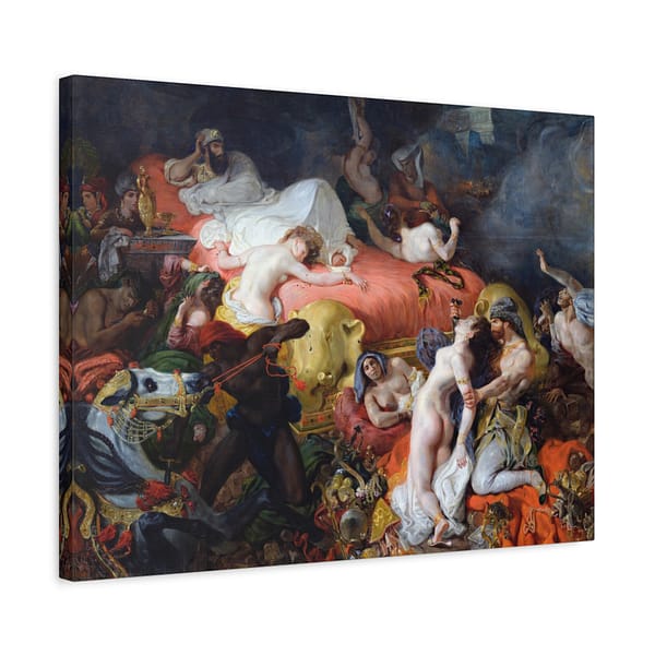 15909290963271457851_2048.jpeg The Death of Sardanapalus - Eugène Delacroix (1827) - Classical Canvas Print