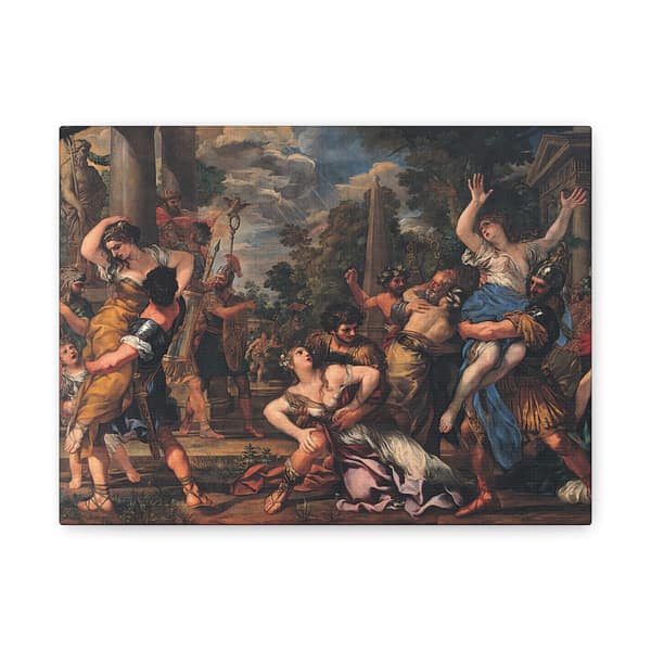 16063877449914993539_2048.jpeg The Abduction of the Sabine Women - Pietro da Cortona (c. 1629-30) - Classical Canvas Print