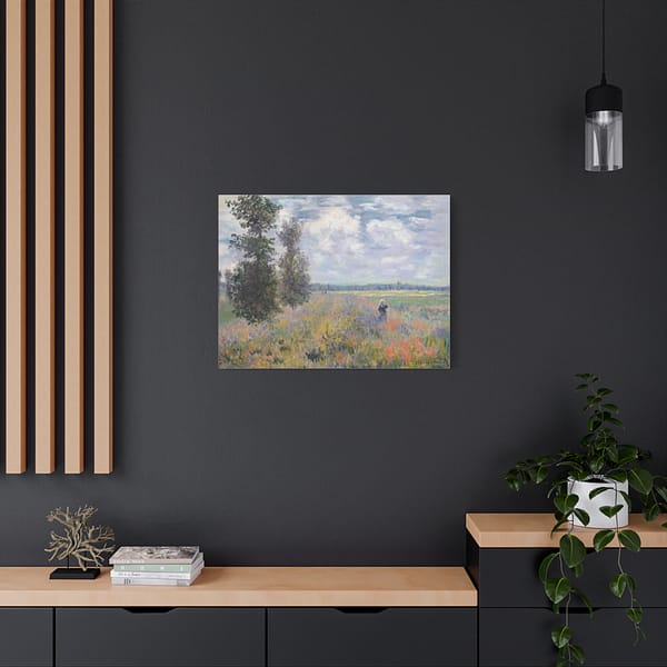 16310072127800339712_2048-1.jpeg Poppy Fields near Argenteuil - Claude Monet (1875) - Impressionist Canvas Print