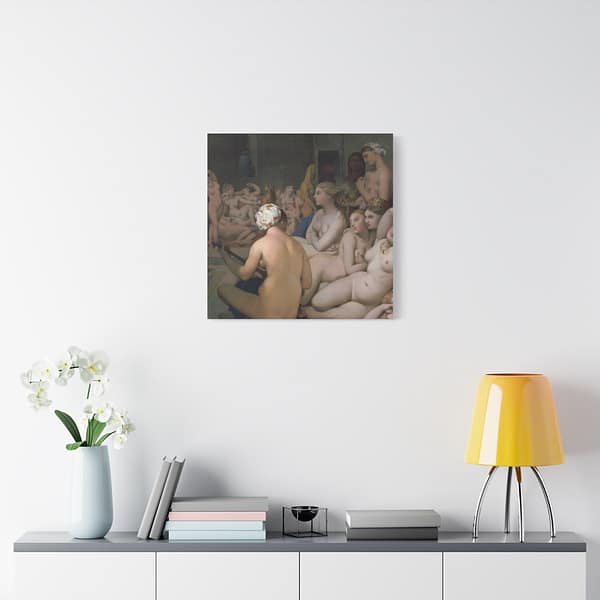 16440255070586270818_2048.jpeg The Turkish Bath - Jean-Auguste-Dominique Ingres (c. 1852-62) - Classical Canvas Print
