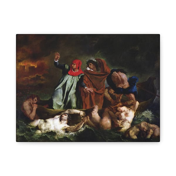 16531623899726775994_2048.jpeg The Barque of Dante - Eugène Delacroix (1822) - Classical Canvas Print