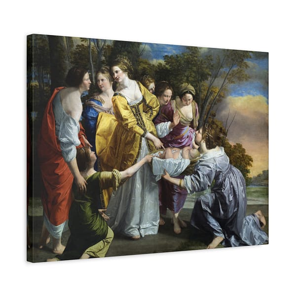 16654671854436556262_2048.jpeg The Finding of Moses - Orazio Gentileschi (c. 1633) - Classical Canvas Print
