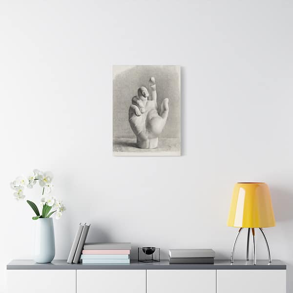16713833261755572594_2048.jpeg A Hand, Drawn After Plaster - Dankvart Dreyer (1833) - Vintage Art Canvas Print