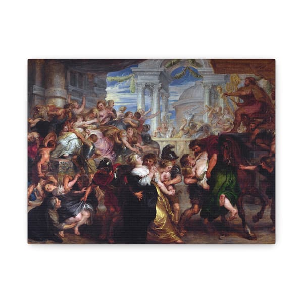 17143045141465707868_2048.jpeg The Abduction of the Sabine Women - Peter Paul Rubens (c. 1635-1640) - Classical Canvas Print