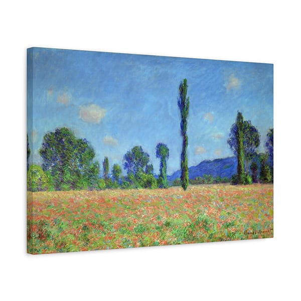 17232193392656793945_2048.jpeg Poppy Field (Giverny) - Claude Monet (c. 1890-91) - Impressionist Canvas Print