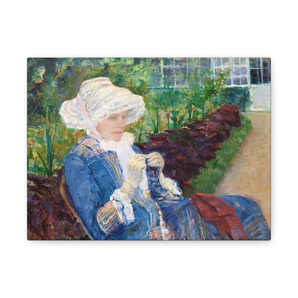 1727856672780400404_2048.jpeg Lydia Crocheting in the Garden at Marly - Mary Cassatt (1880) - Impressionist Canvas Print