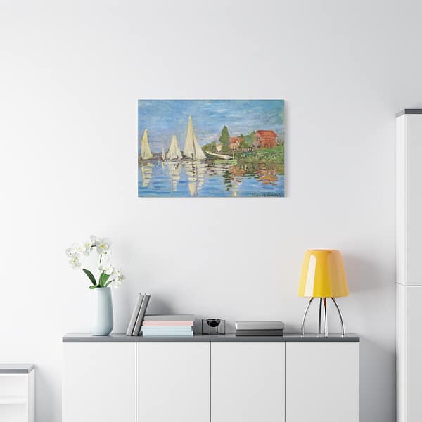 17289755717523987814_2048.jpeg Regatta at Argenteuil - Claude Monet (1872) - Impressionist Canvas Print