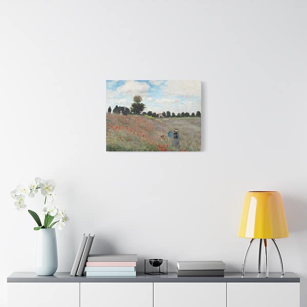 17443480464926943957_2048-1.jpeg The Poppy Field near Argenteuil - Claude Monet (1873) - Impressionist Canvas Print