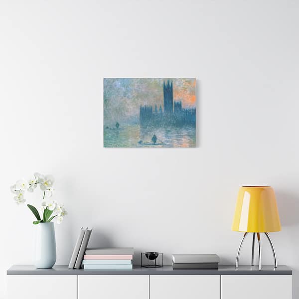 17891463691570130288_2048-1.jpeg The Houses of Parliament (Effect of Fog) - Claude Monet (c. 1903-04) - Impressionist Canvas Print