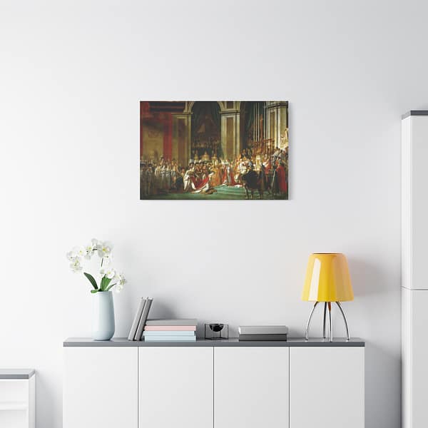 1822223199975699788_2048.jpeg The Coronation of Napoleon - Jacques-Louis David (1805-1807) - Classical Canvas Print