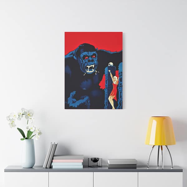 18360530534195982278_2048.jpeg Danish Movie Poster for King Kong - RKO Radio Pictures (1933) - Vintage Art Canvas Print