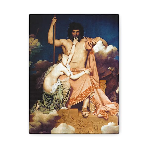 2247297119656632392_2048.jpeg Jupiter and Thetis - Jean-Auguste-Dominique Ingres (1811) - Classical Canvas Print